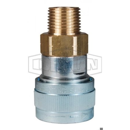 Dixon 1/2 SCHRADER COUP, 3/8 M-NPTF ALUMINUM 4SHDM3